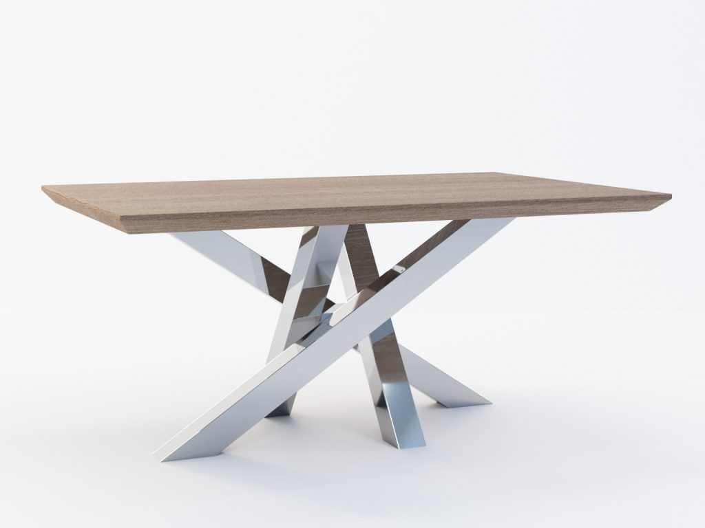 Noga ze stali nierdzewnej do stolika Mediolan M - obrazek 4