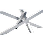 Noga ze stali nierdzewnej do stolika Mediolan L