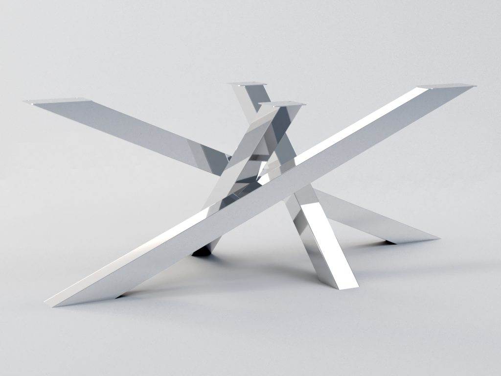 Noga ze stali nierdzewnej do stolika Mediolan L - obrazek 2