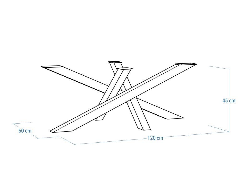 Noga ze stali nierdzewnej do stolika Mediolan L - obrazek 5