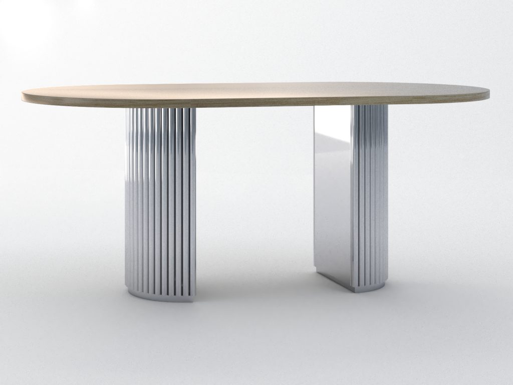 Podstawa ze stali nierdzewnej do stołu Torto S - obrazek 2