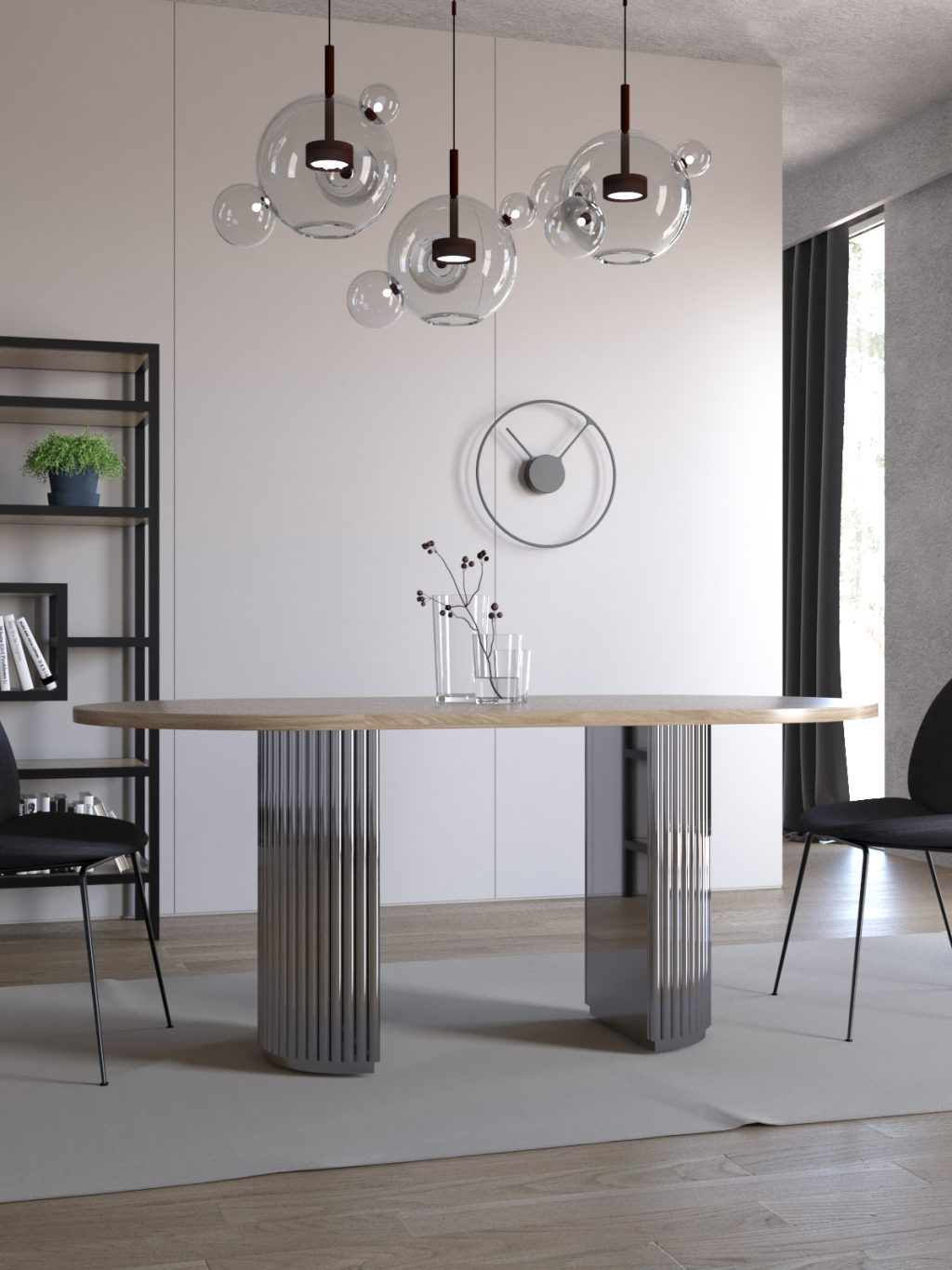 Podstawa ze stali nierdzewnej do stołu Torto S - obrazek 3