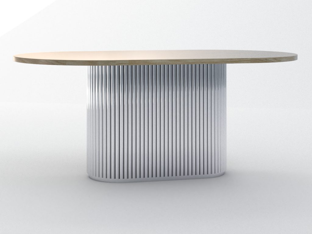 Podstawa ze stali nierdzewnej do stołu Torgo - obrazek 2