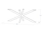 Podstawa do stołu ze stali nierdzewnej Cross XL - obrazek 5