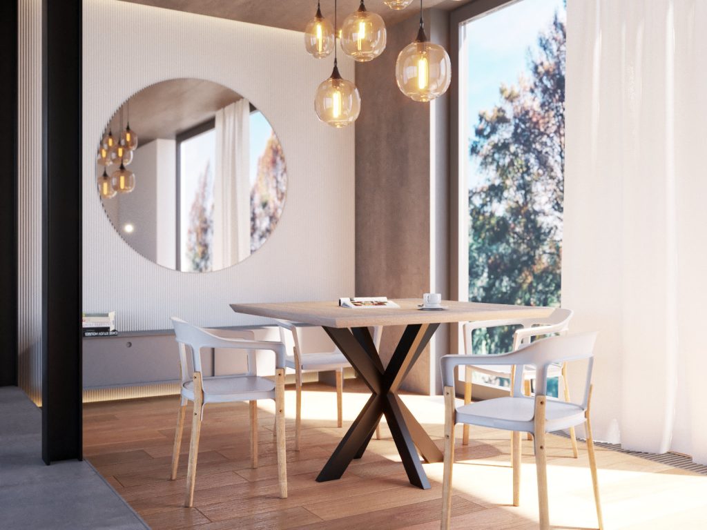 Noga metalowa do stołu Cross S - obrazek 4