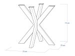 Noga metalowa do stołu Cross S - obrazek 5