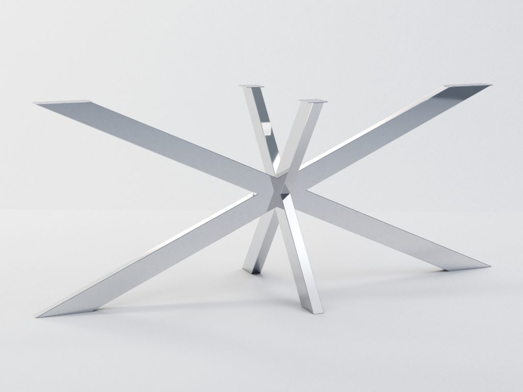 Podstawa do stołu ze stali nierdzewnej Cross XL - obrazek 3