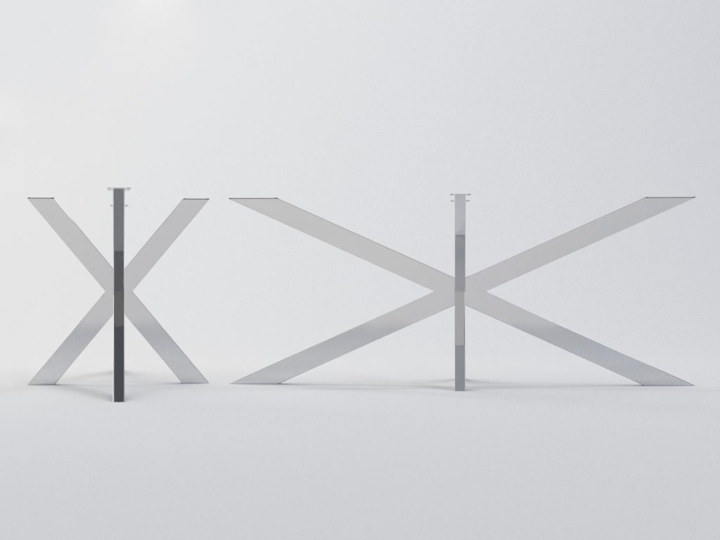 Podstawa do stołu ze stali nierdzewnej Cross XL - obrazek 4