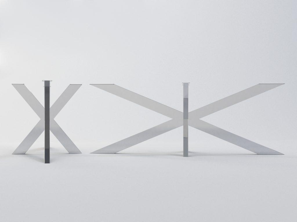 Podstawa do stołu ze stali nierdzewnej Cross XXL - obrazek 4