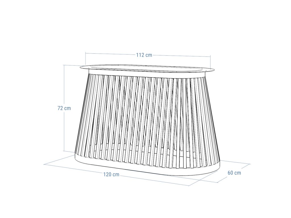 Podstawa metalowa do stołu Finno M - obrazek 4