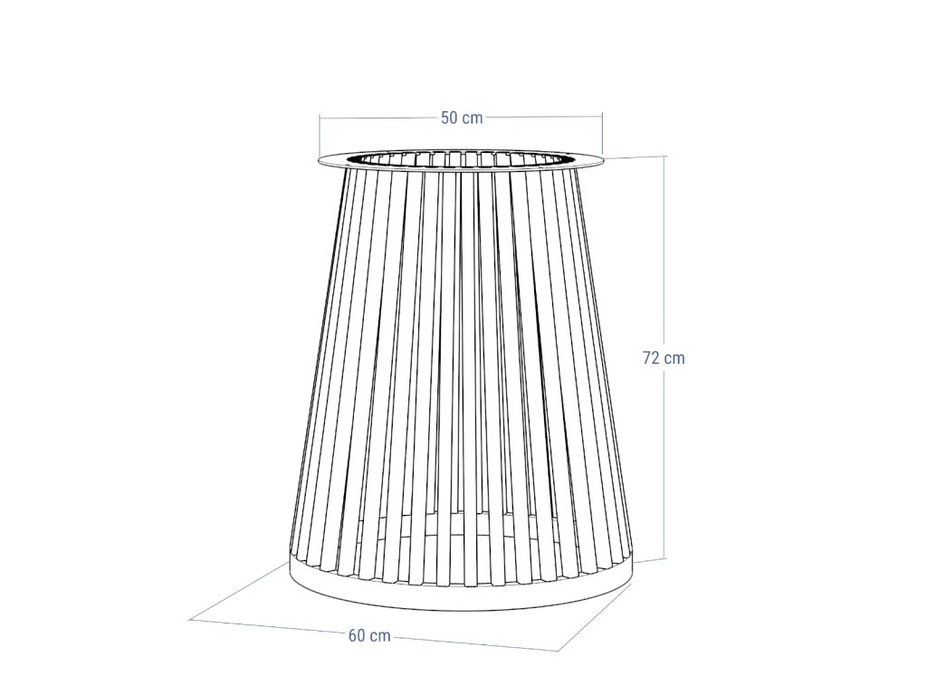Podstawa metalowa do stołu Finno S - obrazek 4