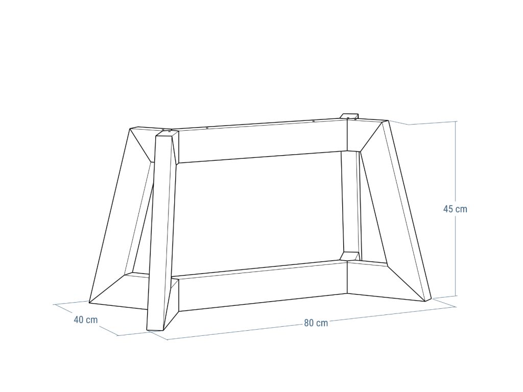 Podstawa metalowa do stolika Tiga M - obrazek 4