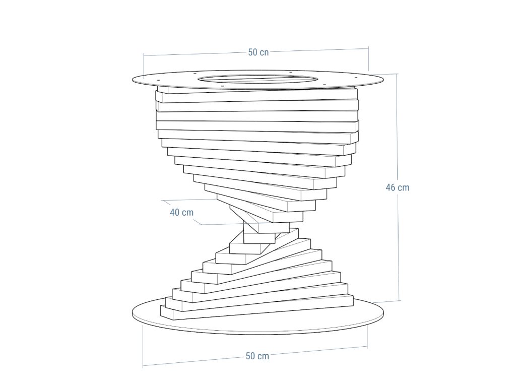 Podstawa do stolika Helix - obrazek 4
