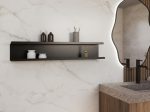 Podwójna półka łazienkowa ze stali nierdzewnej Bilevel 100 cm - obrazek 2