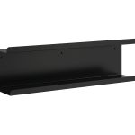 Podwójna metalowa półka ścienna Bilevel 60 cm