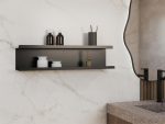 Podwójna półka łazienkowa ze stali nierdzewnej Bilevel 70 cm - obrazek 2
