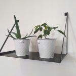 Półka loft metalowa do salonu POL027 40 cm