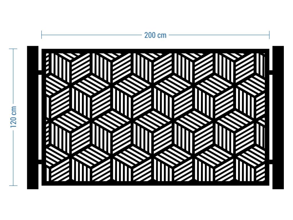 Przęsło ogrodzeniowe Elena 200×120 cm - obrazek 2