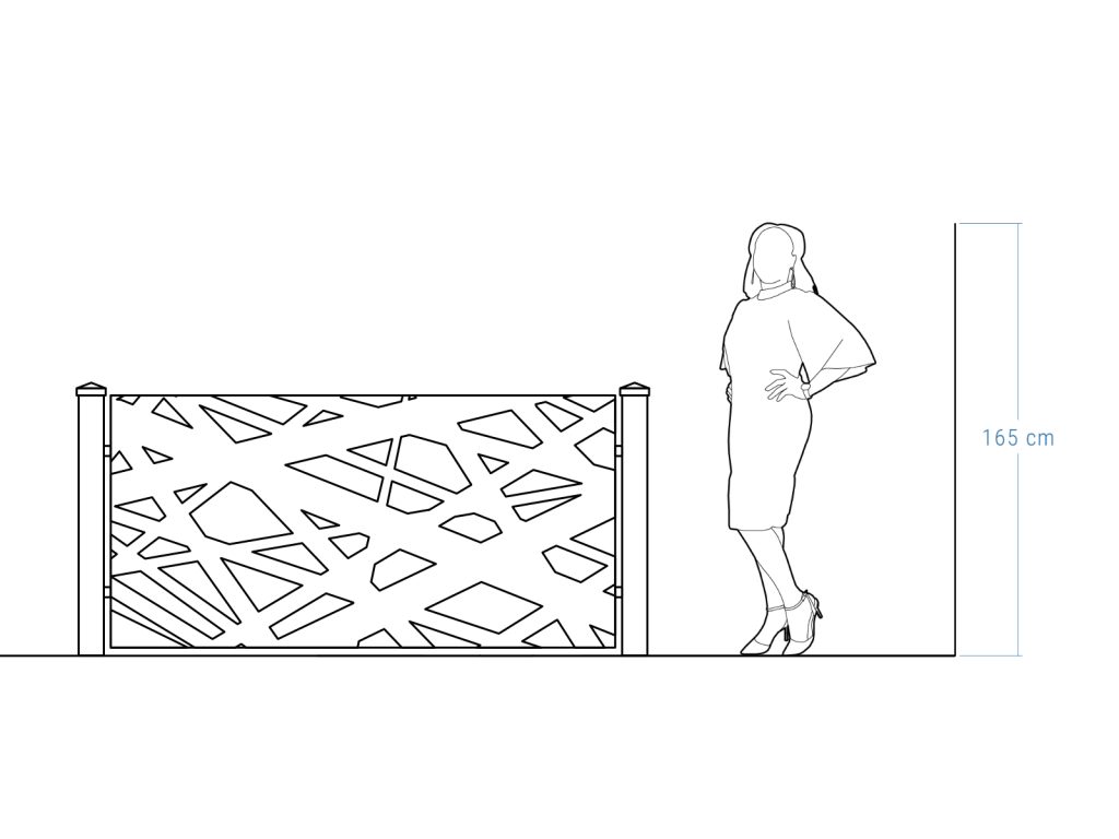 Przęsło ogrodzeniowe Elisa 200×100 cm - obrazek 4