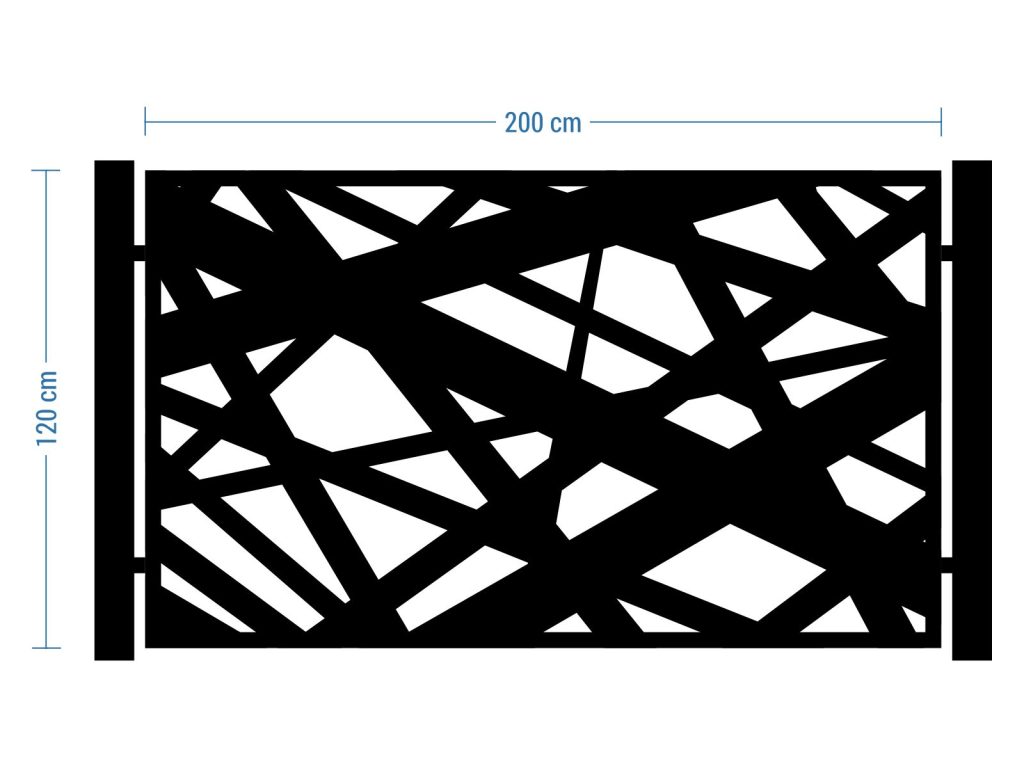 Przęsło ogrodzeniowe Elisa 200×120 cm - obrazek 3