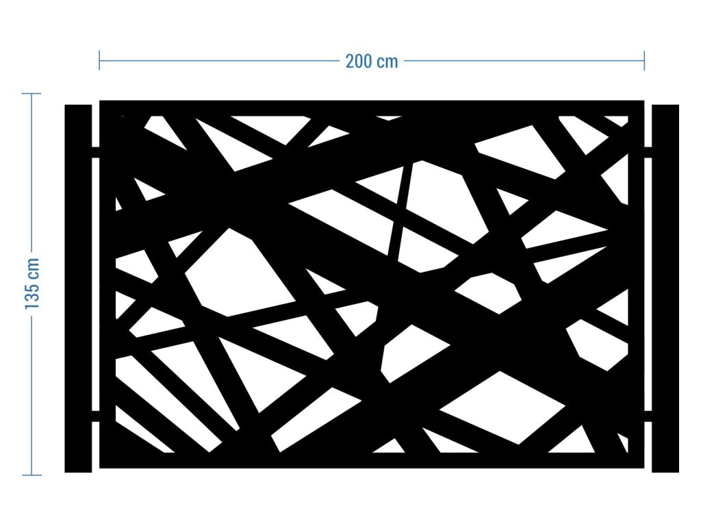 Przęsło ogrodzeniowe Elisa 200×135 cm - obrazek 3