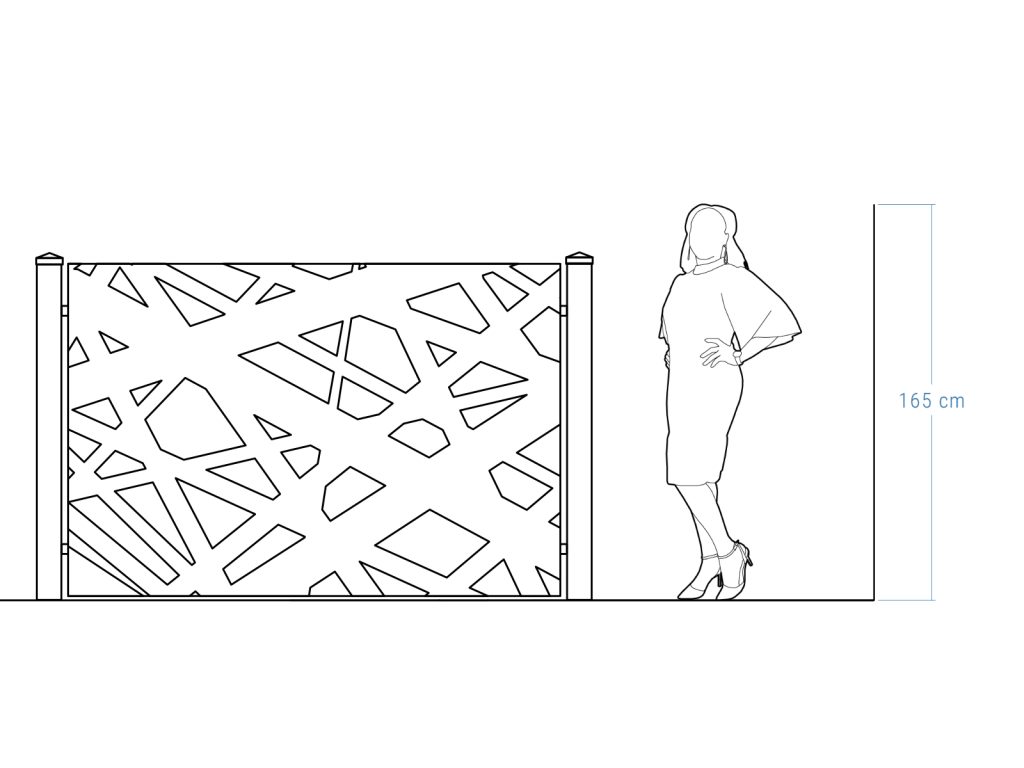 Przęsło ogrodzeniowe Elisa 200×135 cm - obrazek 4