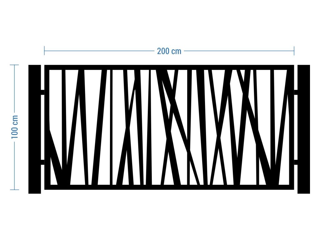 Przęsło ogrodzeniowe Andrea 200×100 cm - obrazek 2