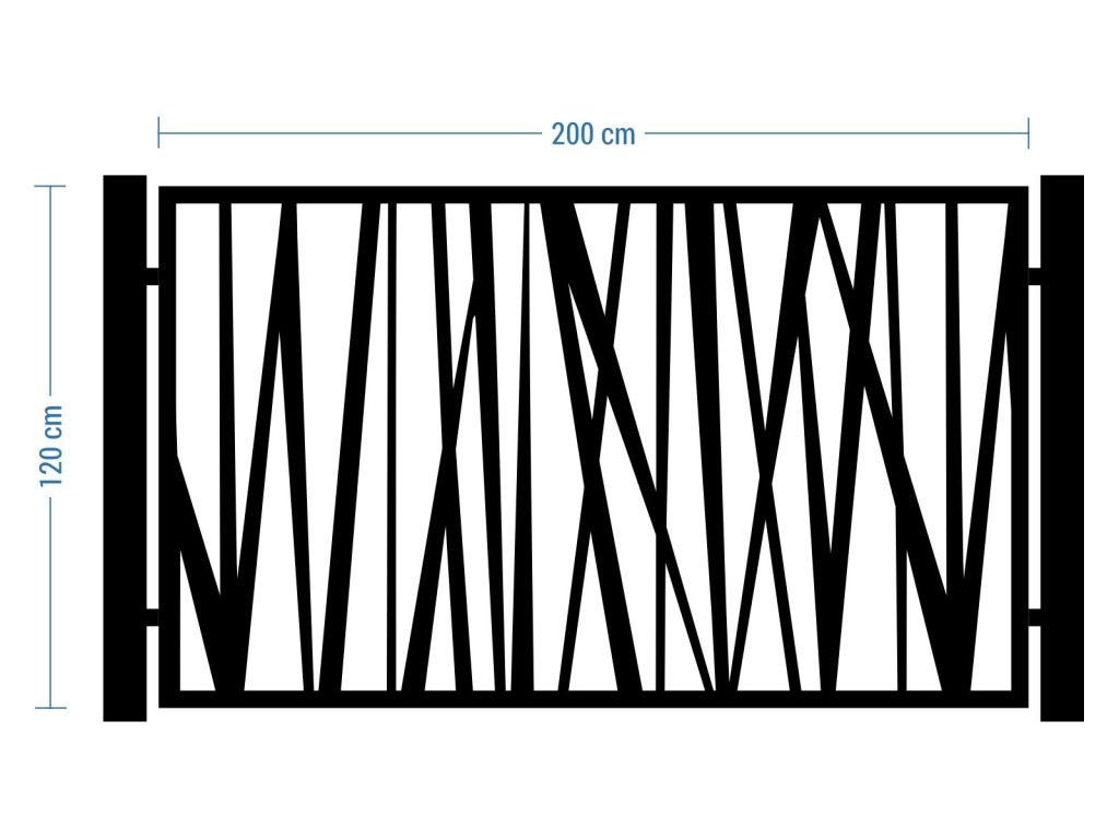 Przęsło ogrodzeniowe Andrea 200×120 cm - obrazek 2