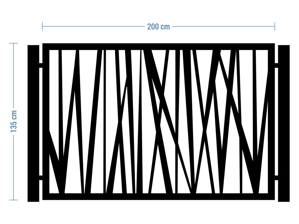 Przęsło ogrodzeniowe Andrea 200×135 cm - obrazek 2