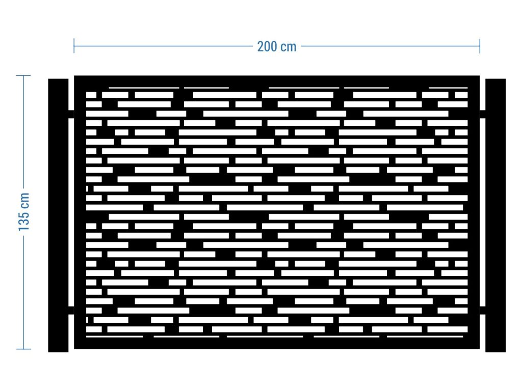 Przęsło ogrodzeniowe Bella 200×135 cm - obrazek 2