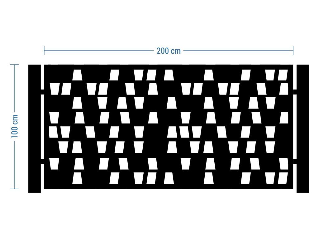 Przęsło ogrodzeniowe Cristina 200×100 cm - obrazek 2