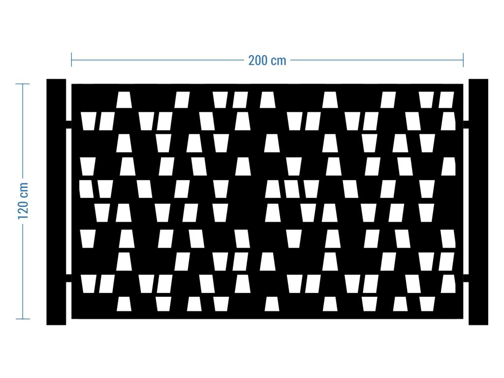 Przęsło ogrodzeniowe Cristina 200×120 cm - obrazek 2