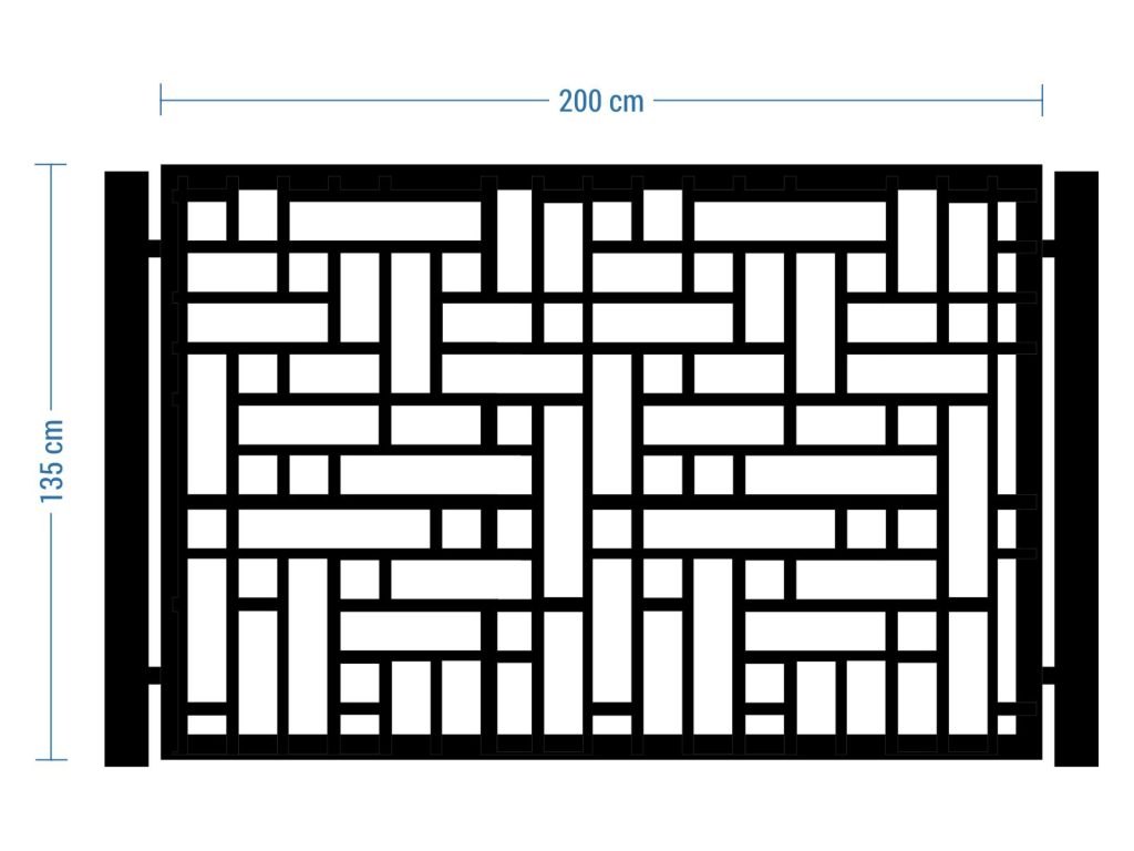 Przęsło ogrodzeniowe Claudia 200×135 cm - obrazek 2