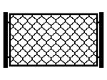Przęsło ogrodzeniowe Bianca 200×120 cm