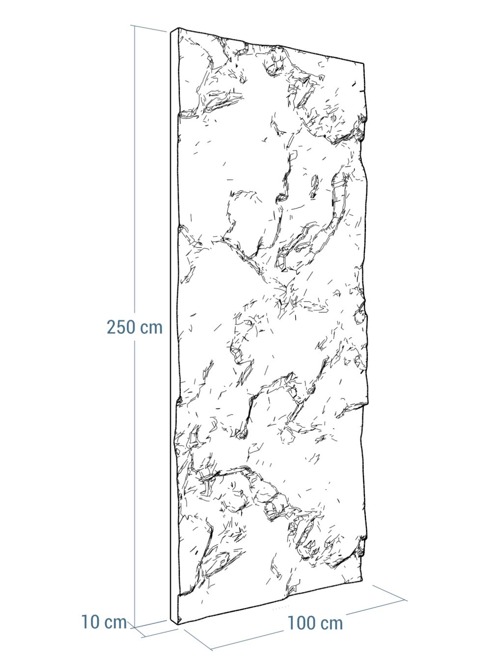 Panel ścienny 3D Granit 100x250cm - obrazek 5