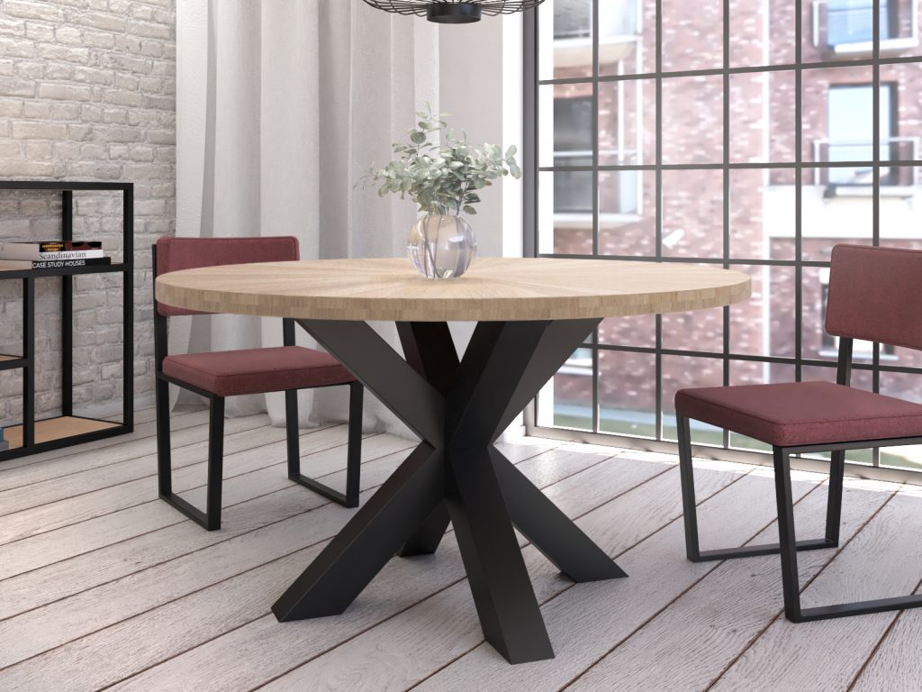 Noga metalowa do stołu Pająk Heavy S - obrazek 3