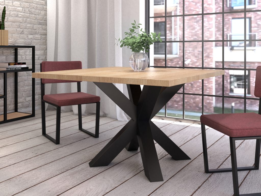 Noga metalowa do stołu Pająk Heavy S - obrazek 5