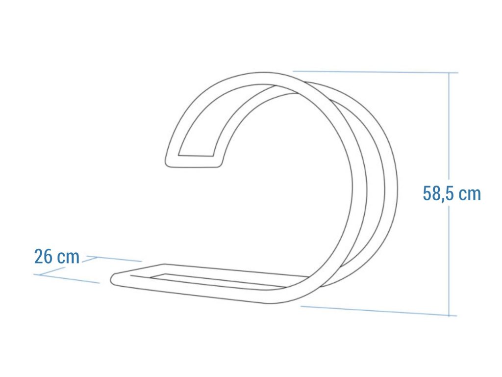 Stojak rowerowy Fala Chrom S - obrazek 4