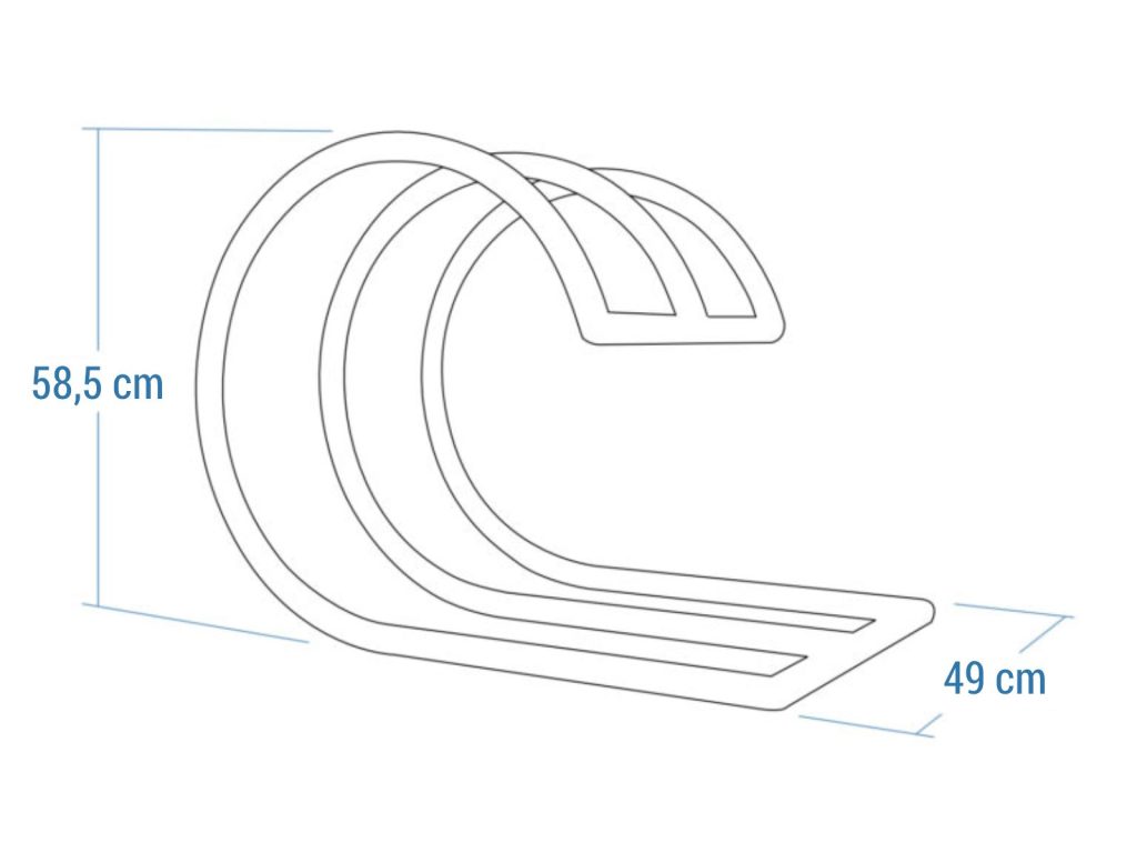 Stojak rowerowy Fala M - obrazek 4