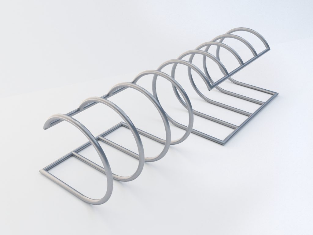 Stojak rowerowy Fala Chrom L - obrazek 4