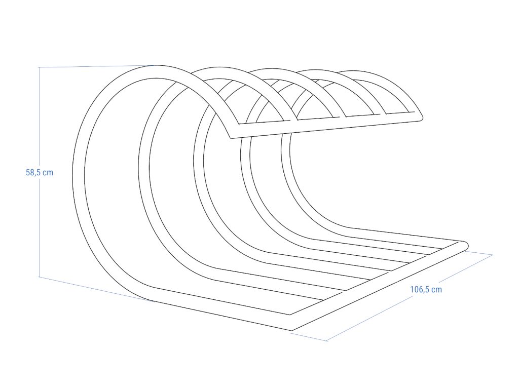 Stojak rowerowy Fala Chrom XL - obrazek 5