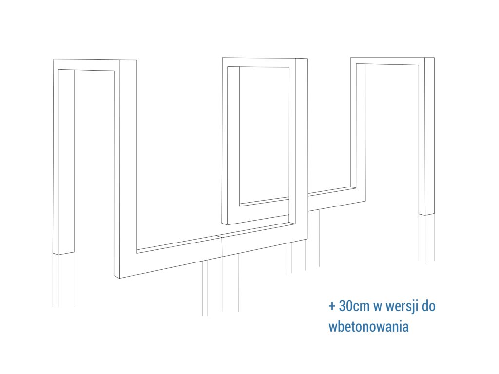 Stojak rowerowy Ratio zestaw 1 - obrazek 6