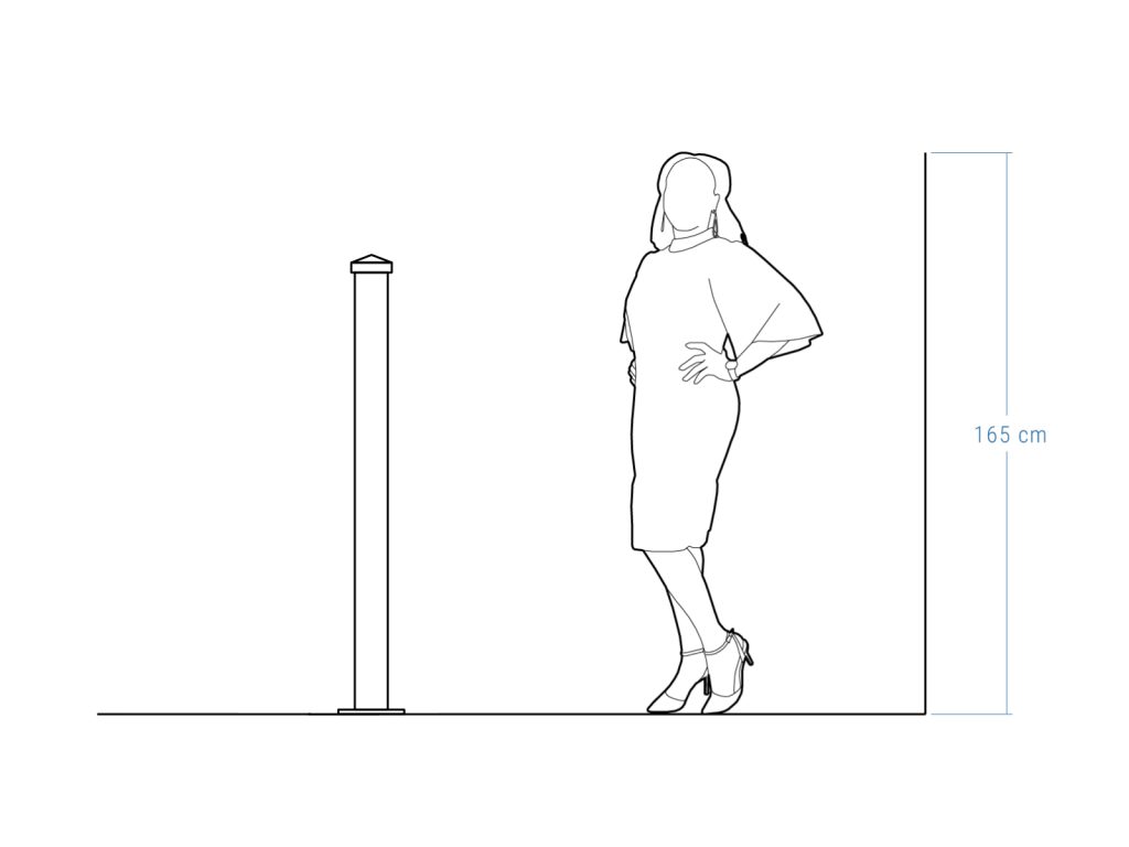 Słupek ogrodzeniowy 10×135 cm - obrazek 3