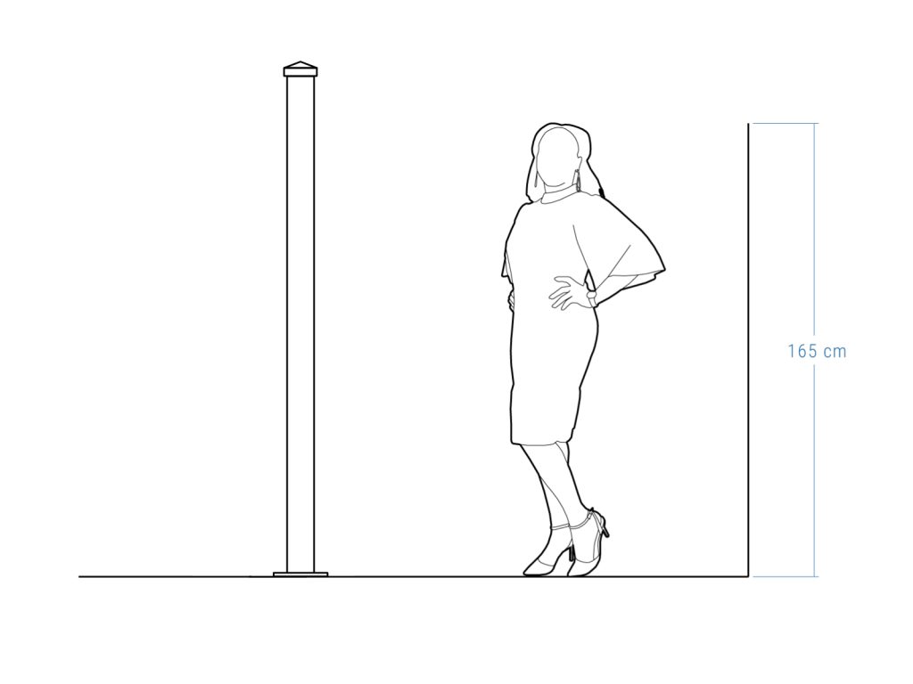 Słupek ogrodzeniowy 10×185 cm - obrazek 3