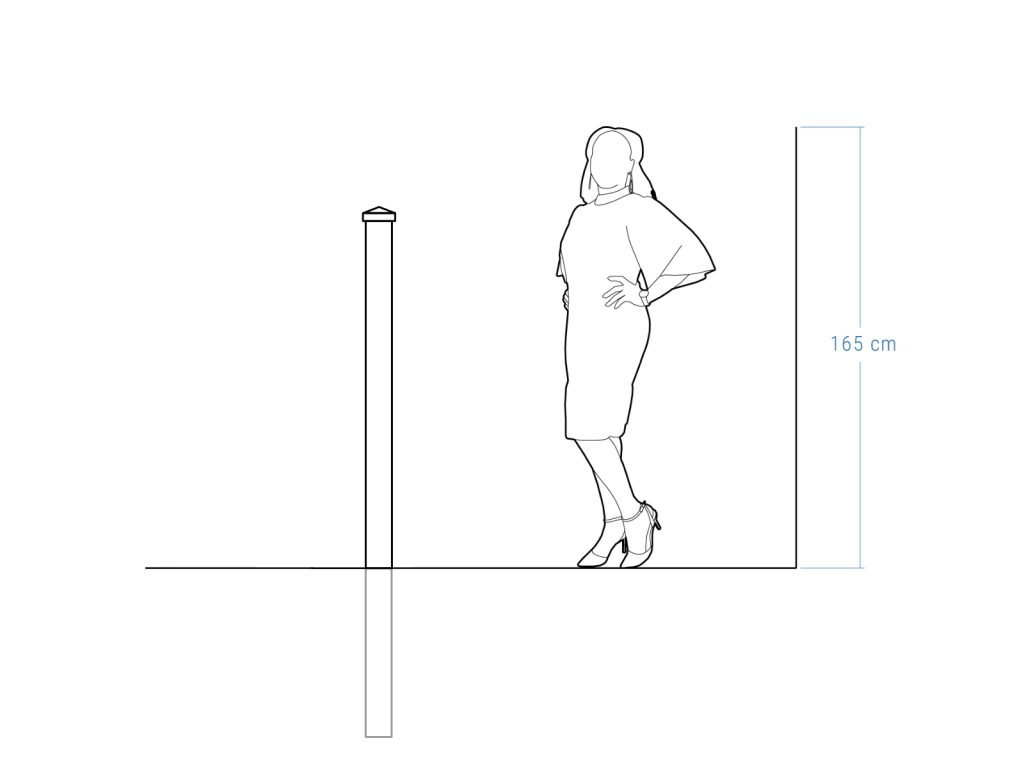 Słupek ogrodzeniowy 10×200 cm - obrazek 3