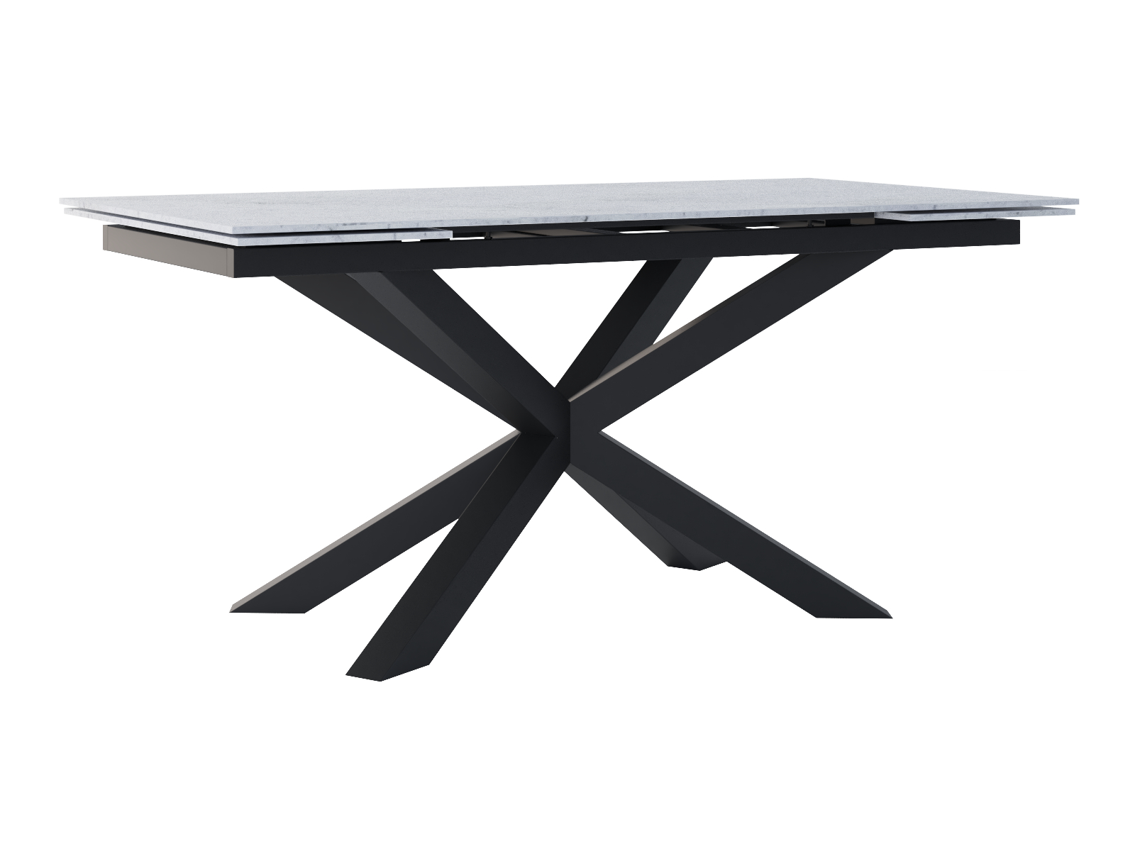 sto001-roz-sp-180x90-m-cza-sym1 Stół rozkładany ze spieku kwarcowego Pająk - obrazek 1