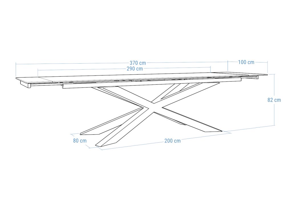Stół rozkładany ze spieku kwarcowego Pająk - obrazek 8