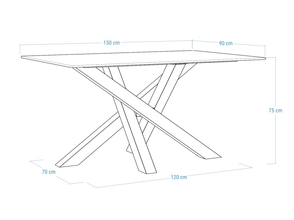 Stół z blatem ze spieku kwarcowego Mediolan - obrazek 5