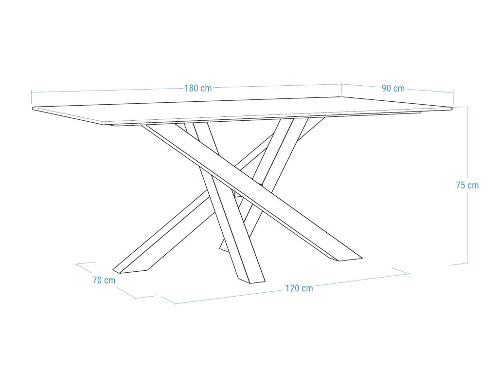 Stół z blatem ze spieku kwarcowego Mediolan - obrazek 6