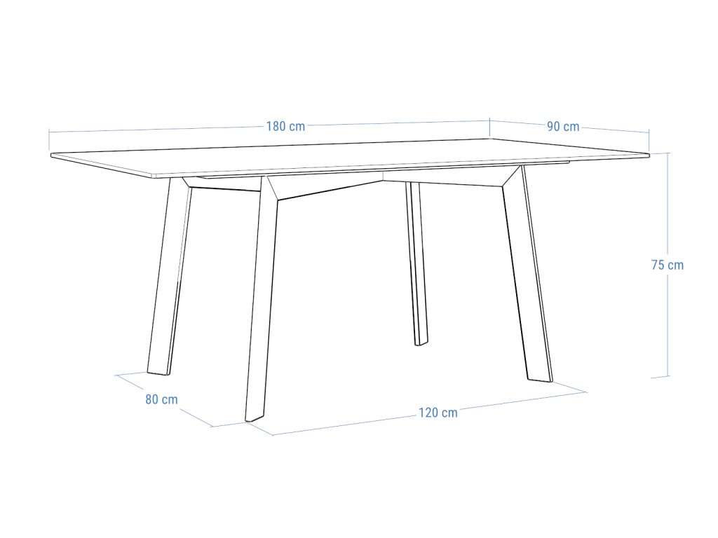 Modny stół do salonu ze spieku kwarcowego Shift - obrazek 5